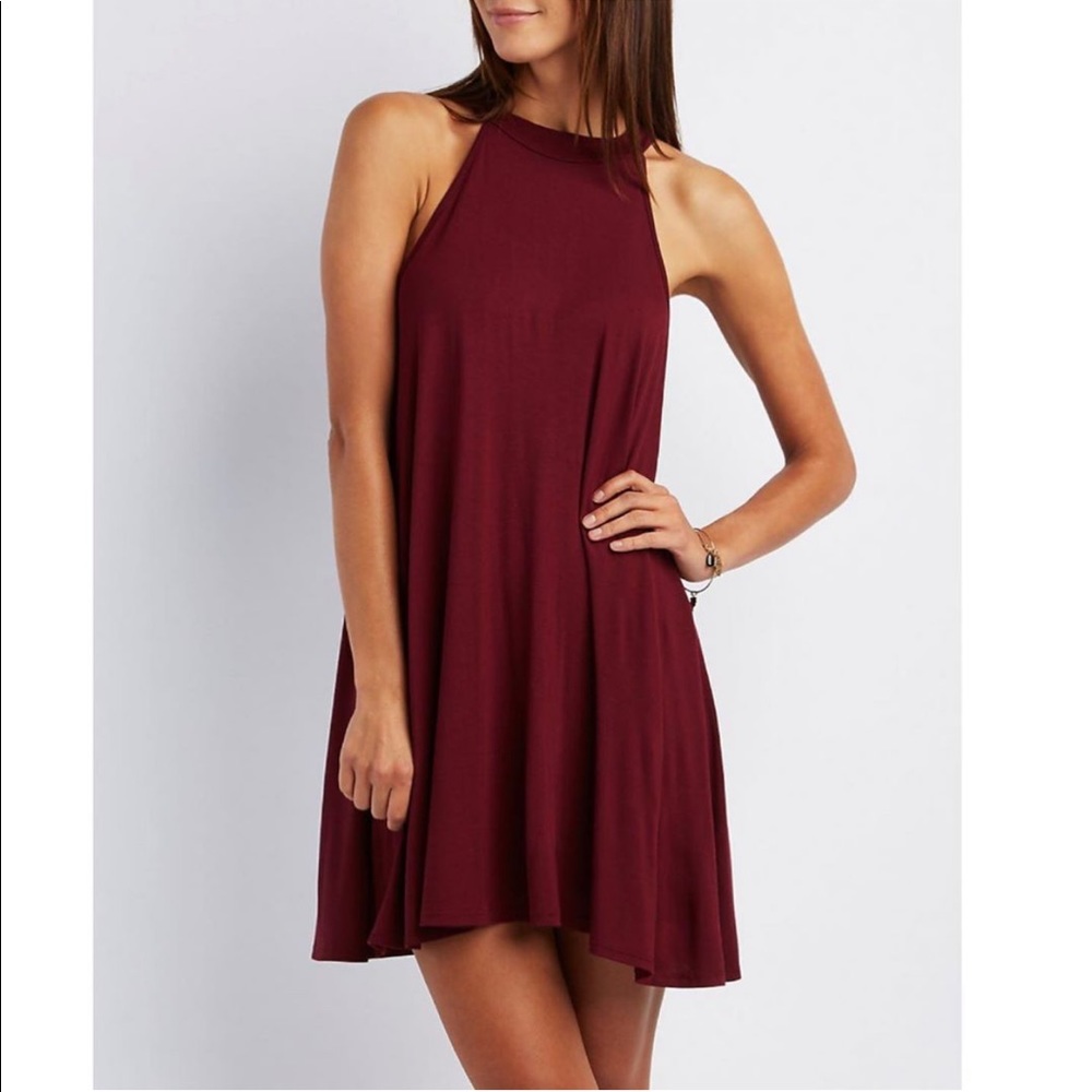 Charlotte Russe burgundy dress